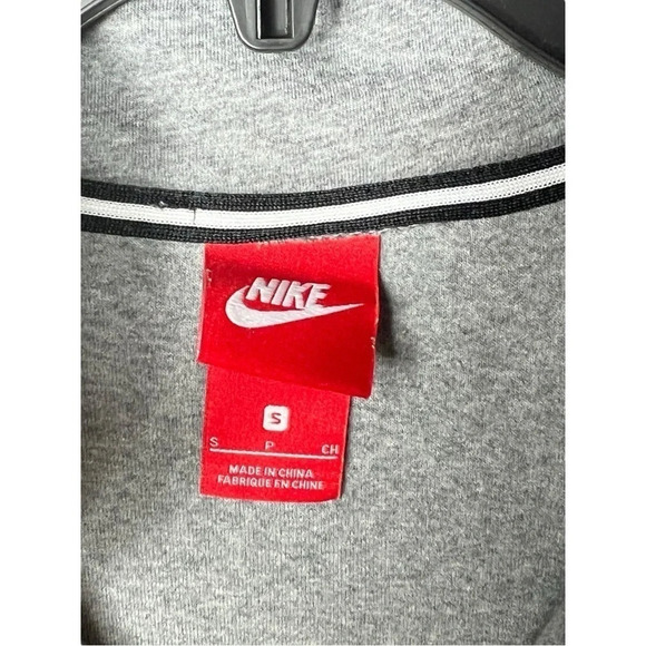 1738. NIKE SPORTSWEAR FRENCH TERRY SWEATSHIRT DRESS SIZE SMALL 1/4 ZIP EMBROIDER - Picture 7 of 11
